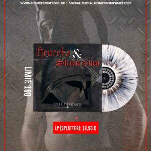 Split CD Heureka und Skumshot auf Vinyl Creme-Splatter